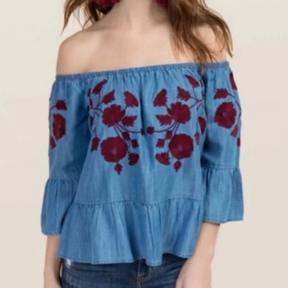 Denim top